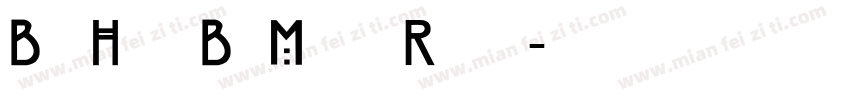BellHouse Bg Medium Regular字体转换